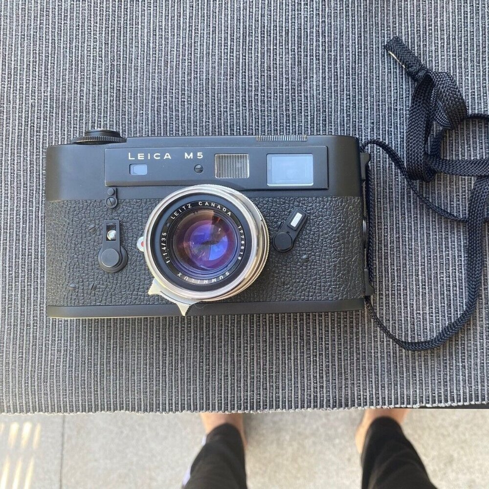 Leica M5 with Summilux, Summicron and super Angulon